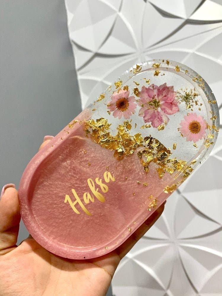 Personalised resin tray